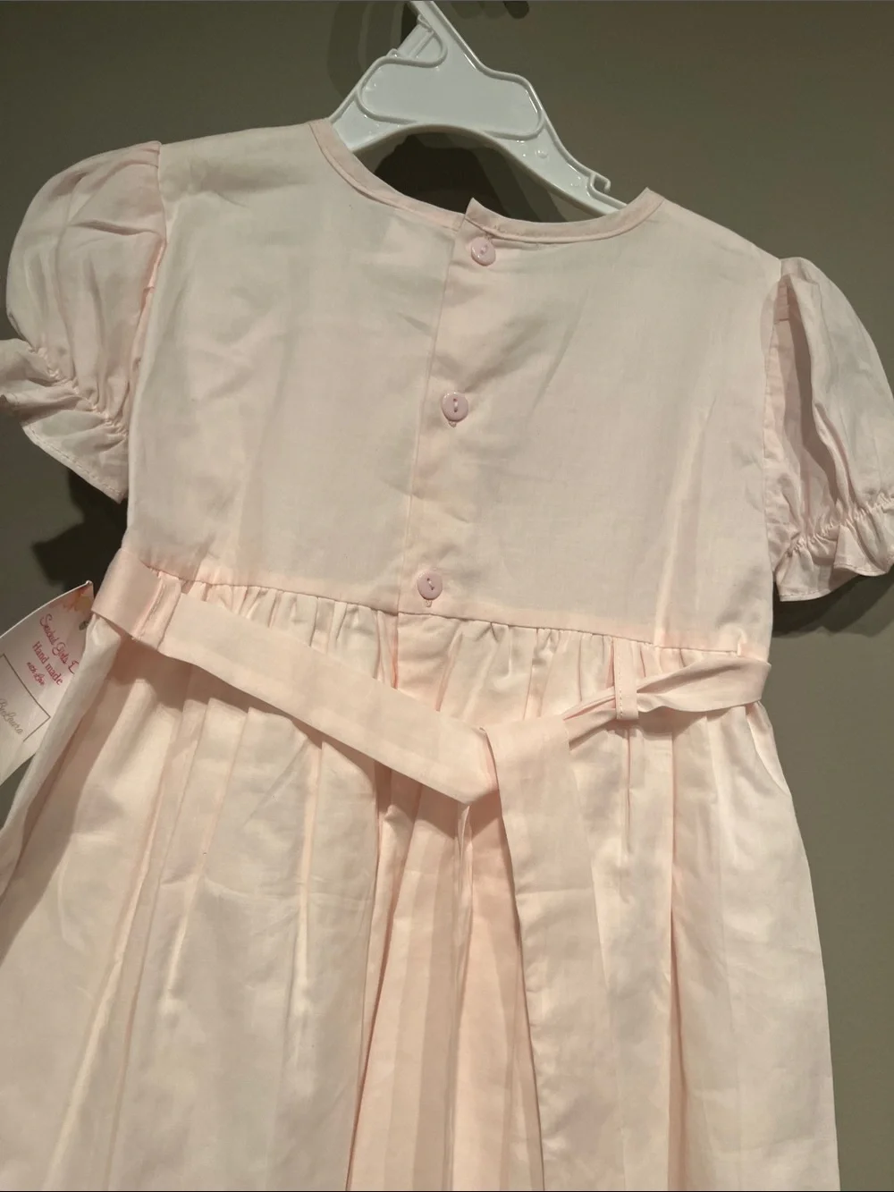 Forever 21 Light Pink Smocked Floral Dress for Kids